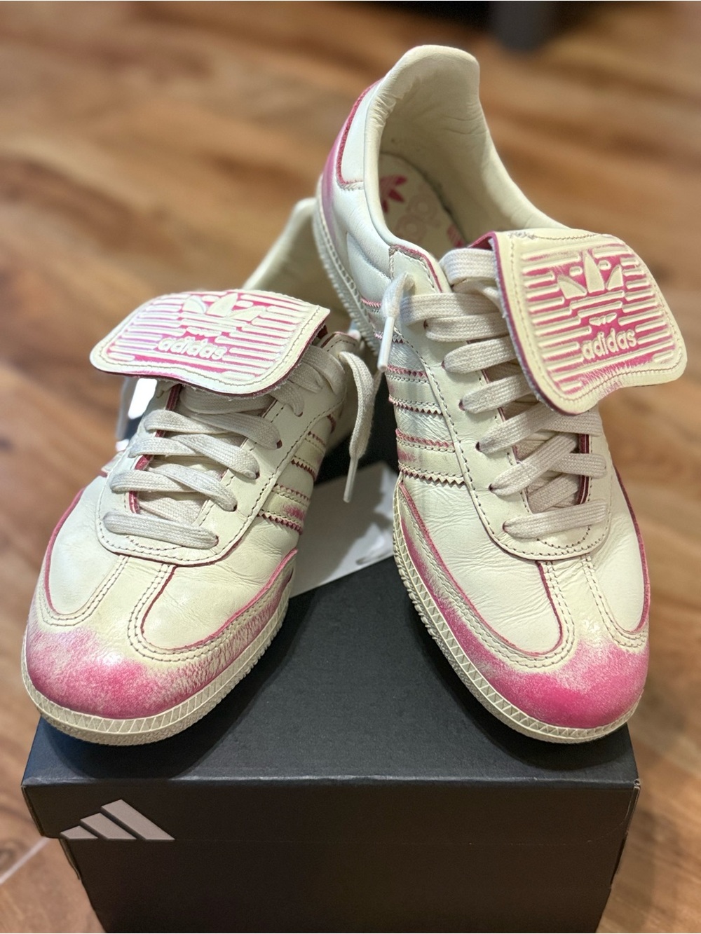 Adidas Samba LT Cream & Pink Sneakers